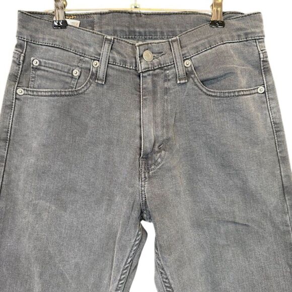 Levi's 513 Slim Straight Gray Wash Jeans Men's denim size 28 x 30 - Picture 2 of 12